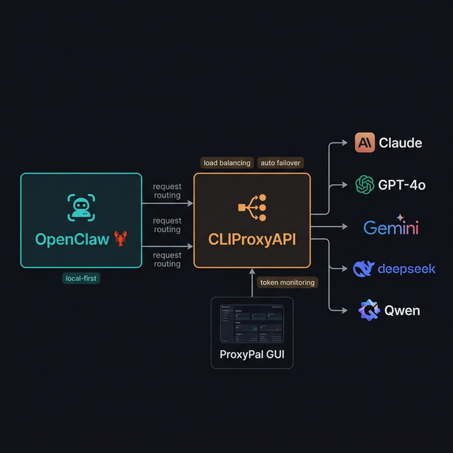 OpenClaw + CLIProxyAPI + ProxyPal: Use Multiple AI Providers, Never Hit Token Limits Again