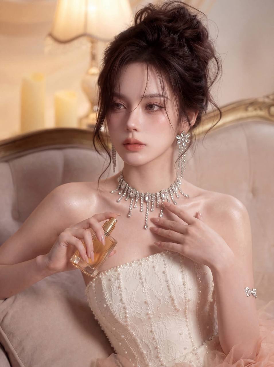 Prompt 4 — Close-up portrait with perfume