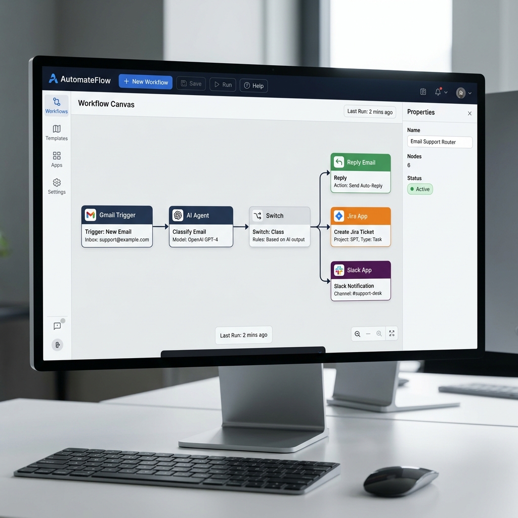 Email Classification Automation Workflow